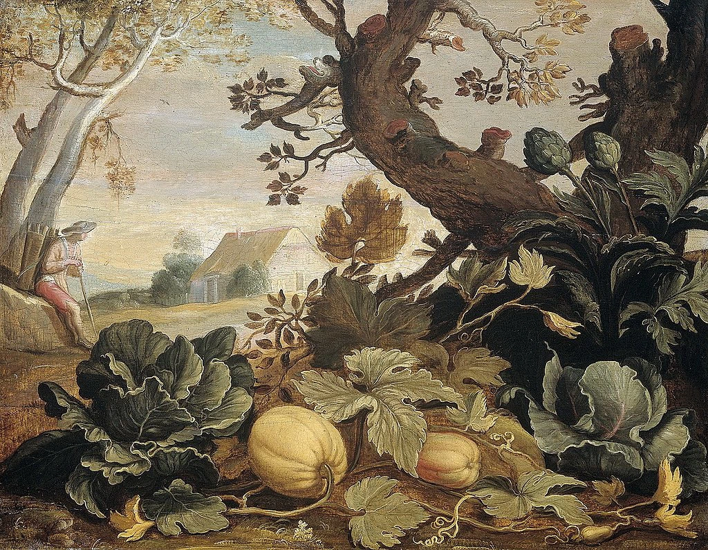 Paesaggio con frutta e verdura in primo piano - Rijksmuseum